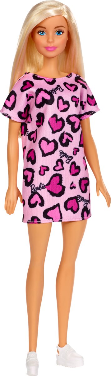 Barbie pop met klassieke outfit - Roze jurk - Barbiepop