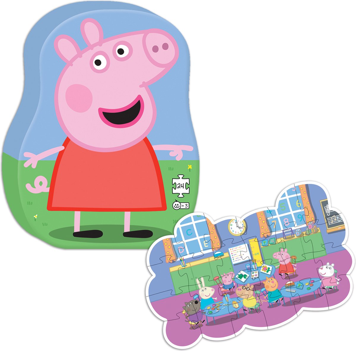 Decopuzzel Peppa Pig 24 stukjes - 3+