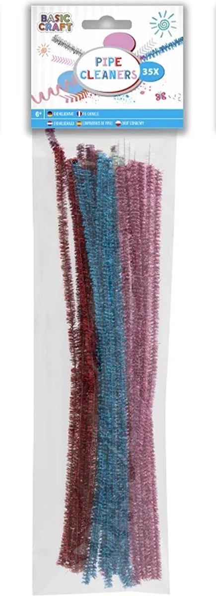 Chenilledraad Shiny Diverse Kleuren 35 stuks 30CM - Chenille Draad - Pijpenragers