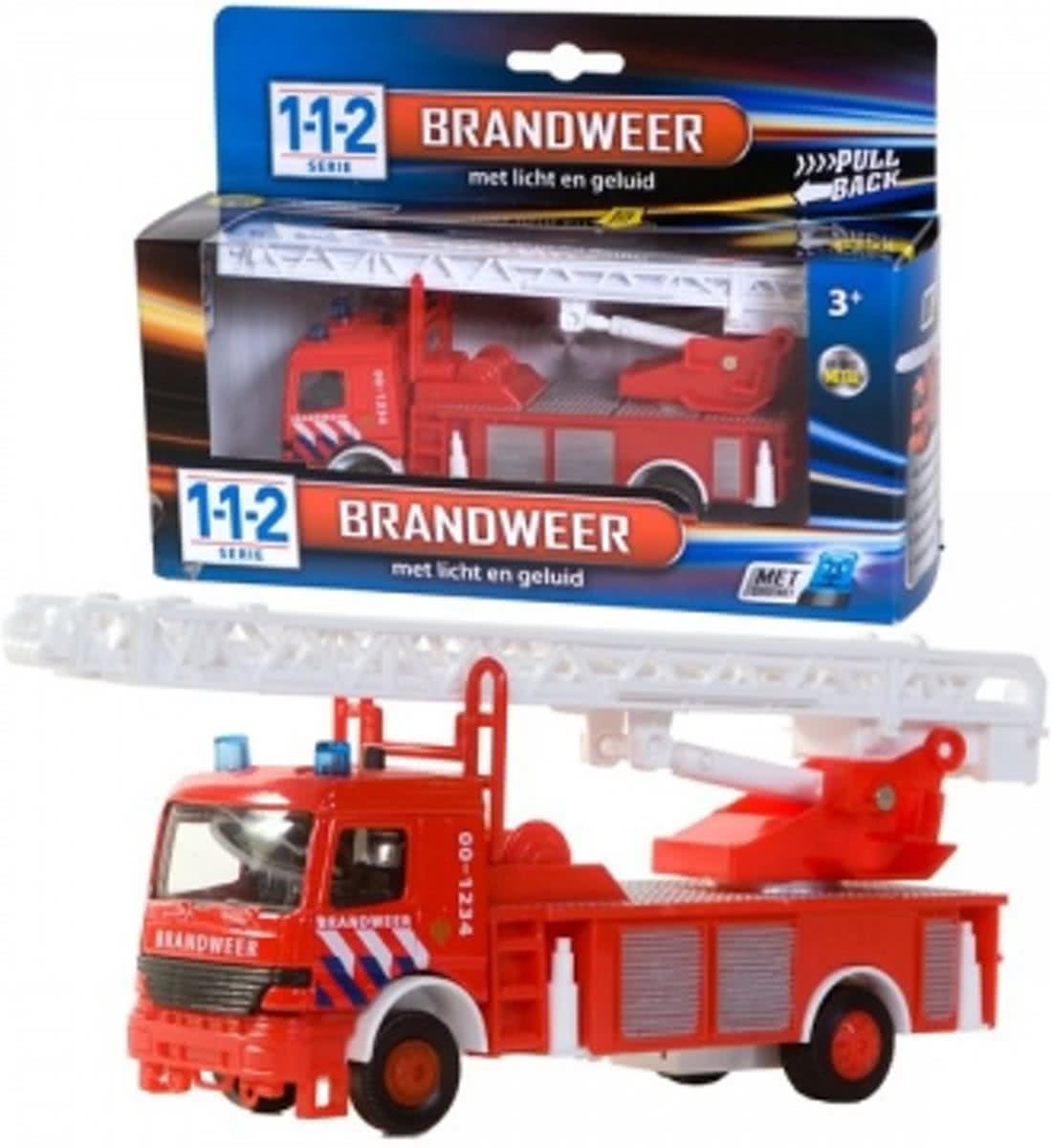 112 Brandweer+licht/gel. 1:43