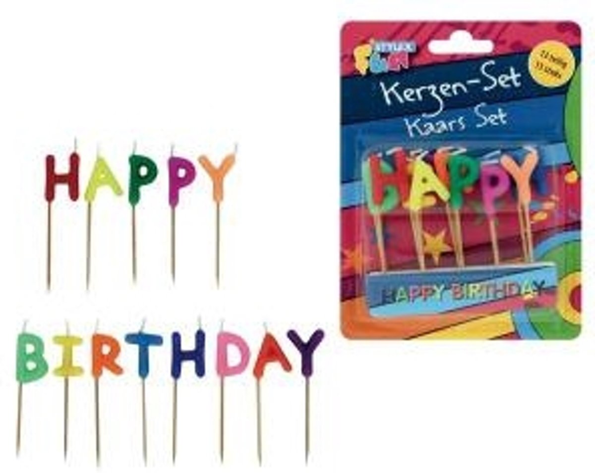 Happy Birthday Verjaardagskaarjes 13 stuks
