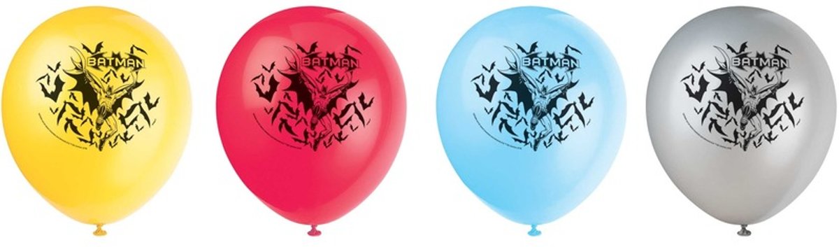 8x Batman themafeest ballonnen