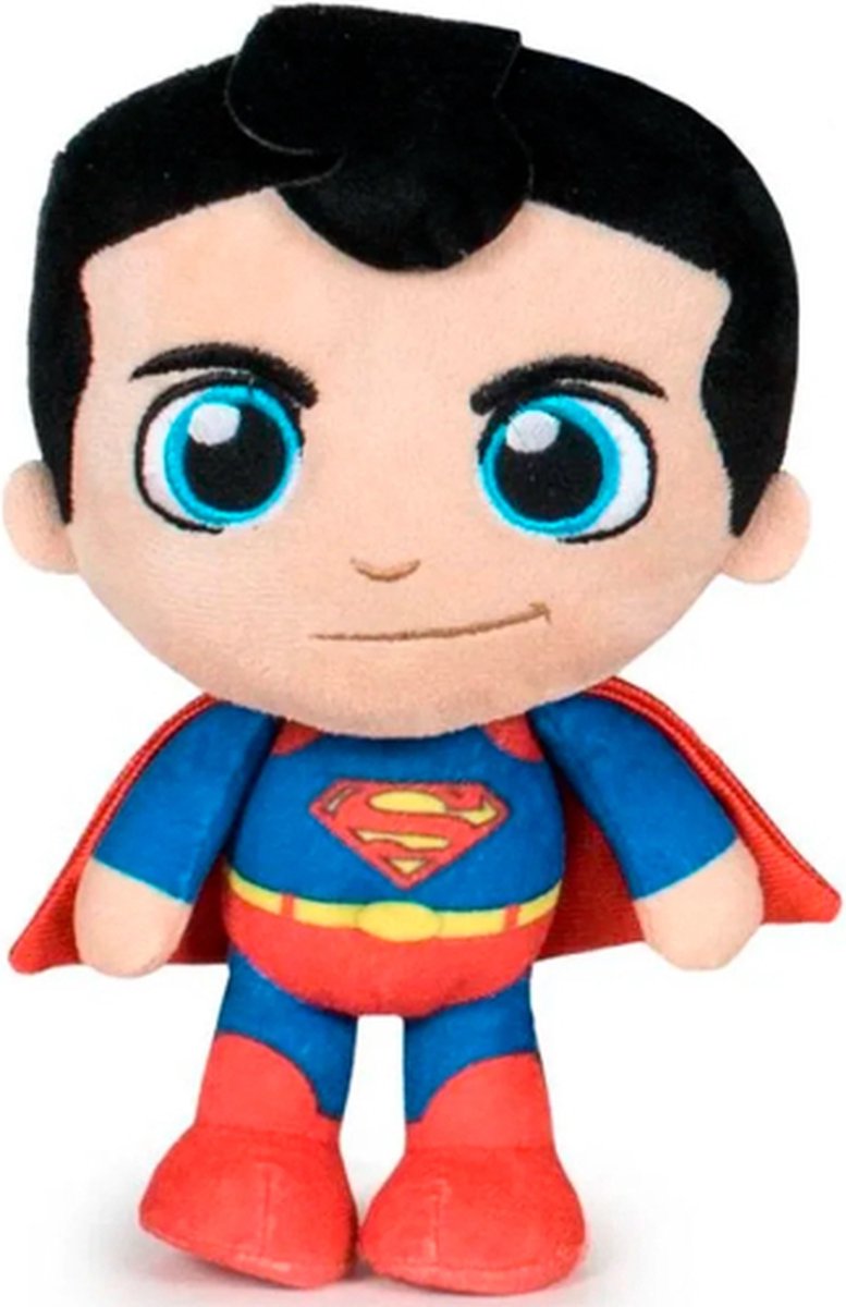 Superman - DC Comics Superheld Pluche Knuffel 24 cm - Speelgoed knuffels voor kinderen jongens meisjes - Batman Joker Spiderman Captain America Iron Man Hulk Thor - Marvel Avengers