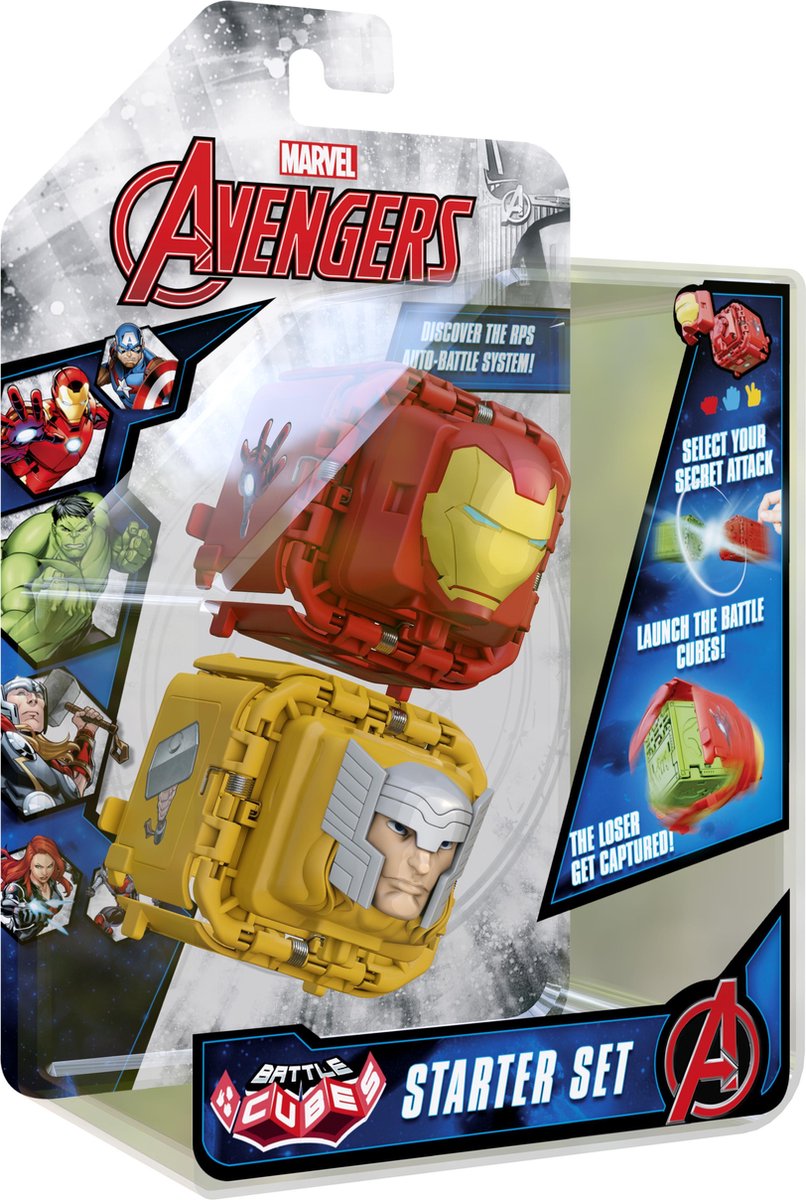 Marvel Avengers Battle Cube - Iron Man VS Thor - Battle Fidget Set