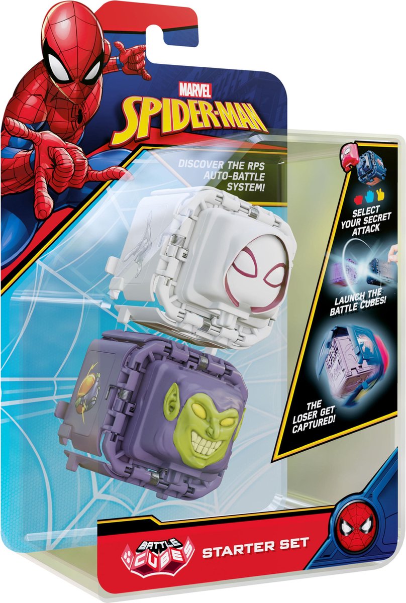 Marvel Spider-Man Battle Cube - Spider-Gwen VS Green Goblin - Battle Fidget Set
