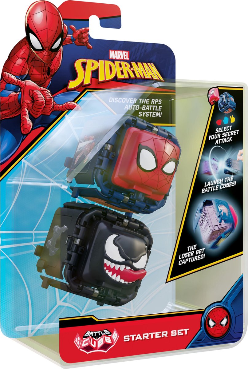 Marvel Spider-Man Battle Cube - Spider-Man VS Venom - Battle Fidget Set
