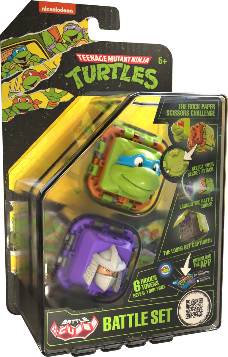 TMNT Battle Cube - Leo VS Shredder - Battle Fidget Set