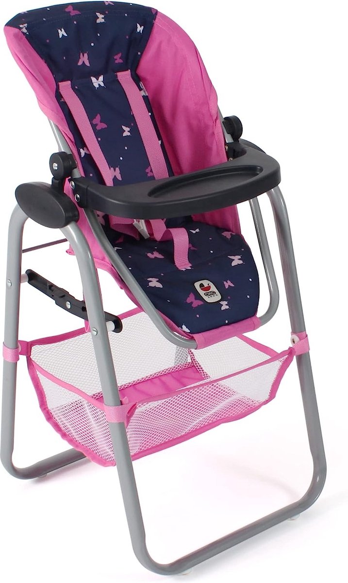 Bayer Chic 2000 - Moderne Poppenstoel - Vlinders Navy Roze