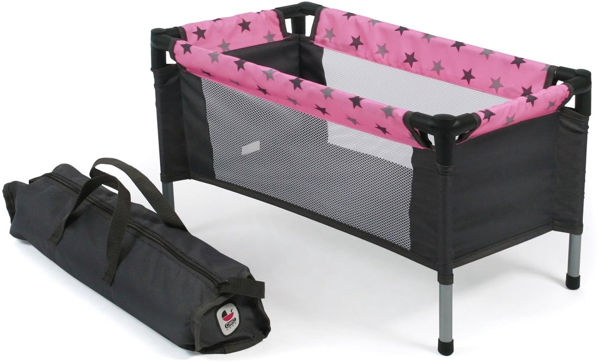   - Poppen Campingbedje - Stars Grijs