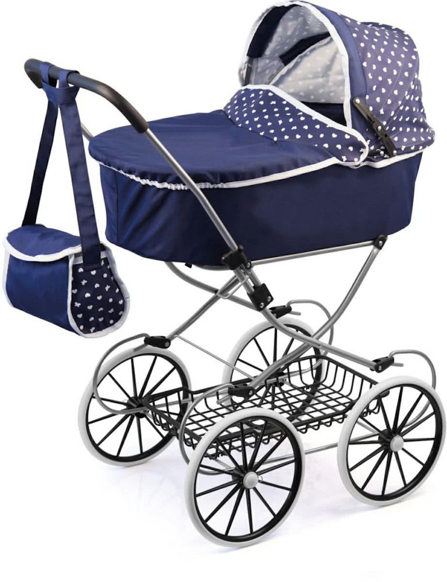   Poppenwagen Classic Deluxe - Blauw