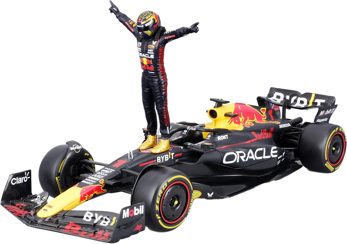 1:24 - RB19 2023 Bburago speelgoedauto 1:24 - Max Verstappen - Red Bull Racing