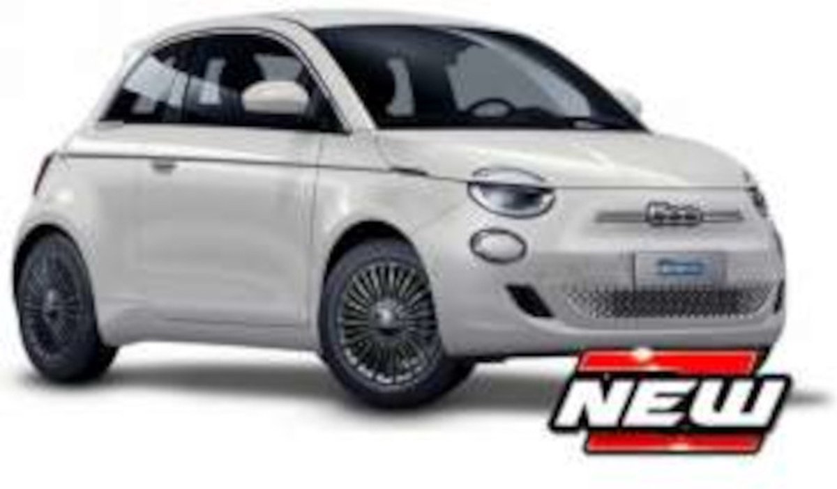 Bburago - Modelauto - Fiat 500 E 2021 Wit