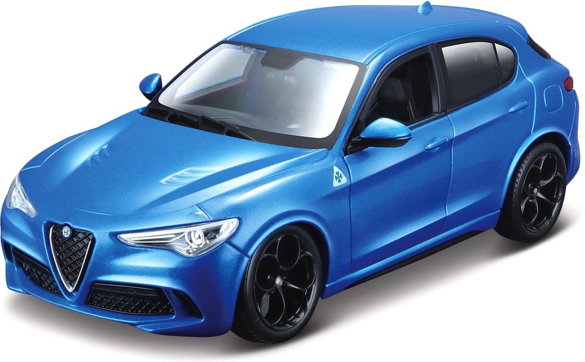 Bburago Alfa Romeo STELVIO blauw metalic schaalmodel 1:43
