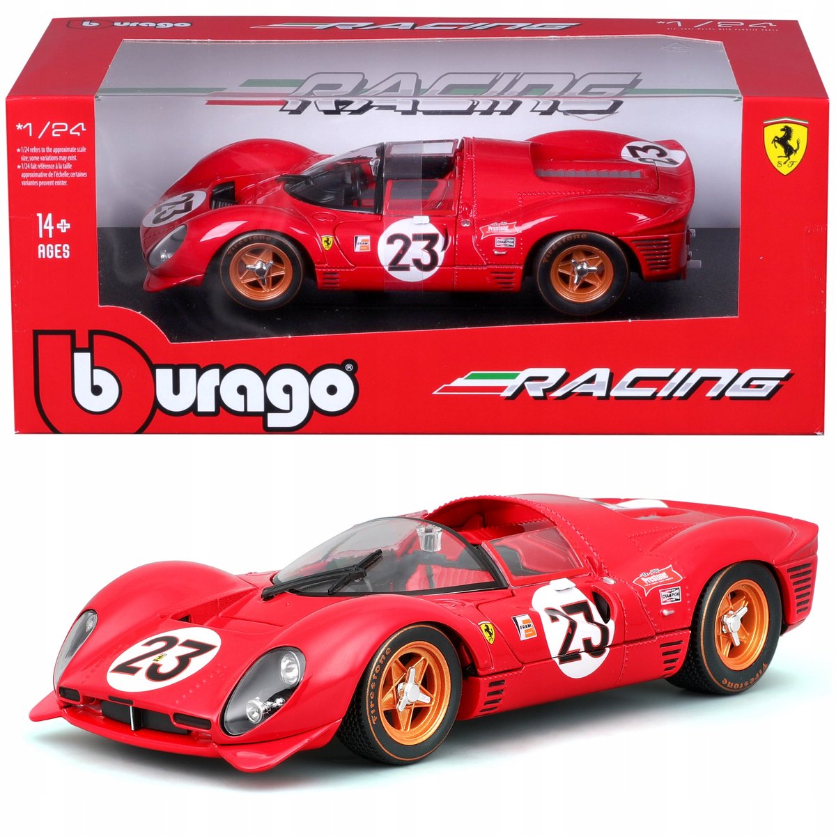 Bburago Ferrari Race 330 P4 Daytona 67 1:24 Auto