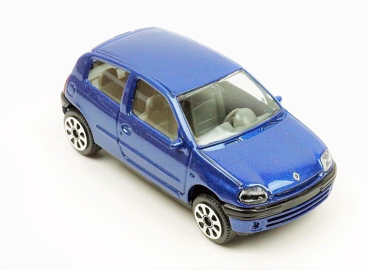 Bburago Renault Clio Blauw 1/43