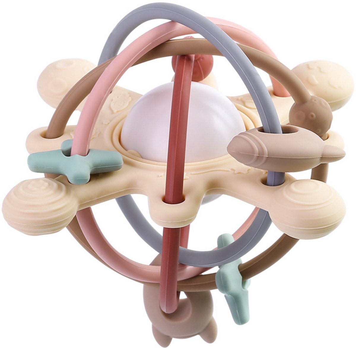 Be Sure Store® - Raketpret - Baby Speelgoed - Speelgoed 1 Jaar - Montessori Speelgoed - Speelgoed 6 Maanden - Speelgoed - Kinderspeelgoed - Bijtring - Rammelaar - Educatief Speelgoed - Baby