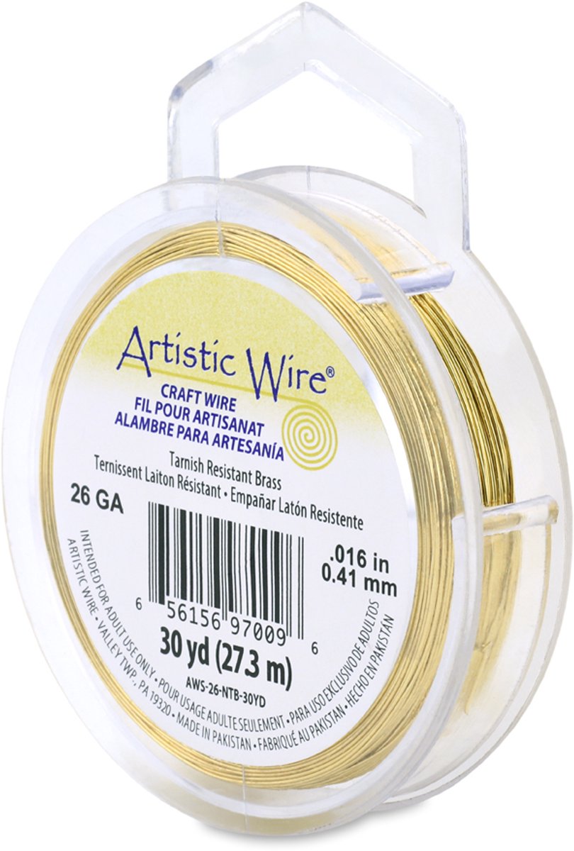 Beadalon Artistic Wire 26 Gauge - Goudkleurig sieradendraad - 27.3 meter