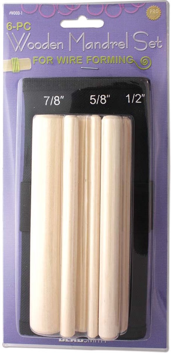 Beadsmith - Wooden Mandrel Set for Wire Forming