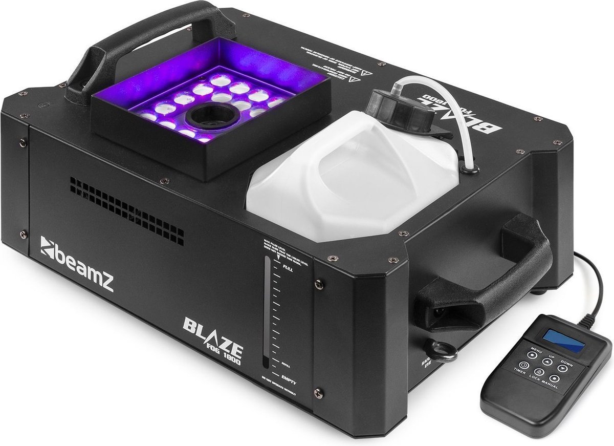   met afstandsbediening - BeamZ BLAZE1800 -   met LED - 1800W