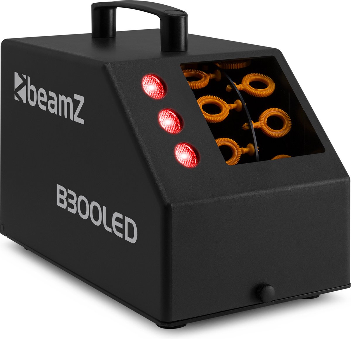  machine met LED’s -   B300 - ideaal voor kinderfeestjes - met afstandsbediening - - zwart