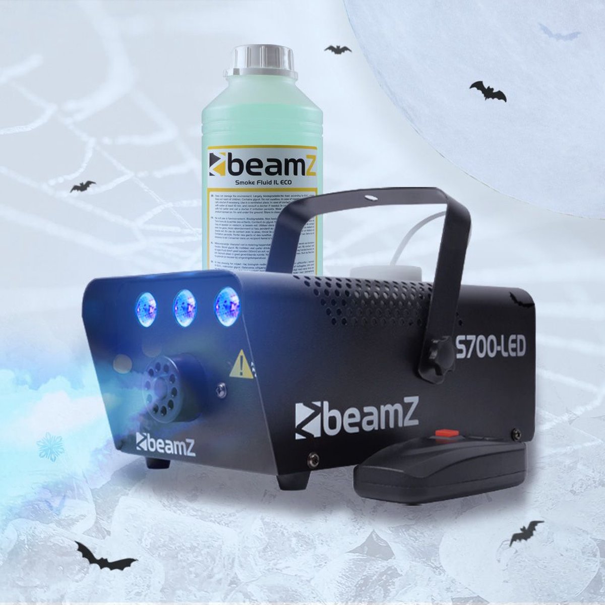 Halloween ICE feestpakket -   Halloween ICE feestpakket met S700LED ijs effect rookmachine en vloeistof