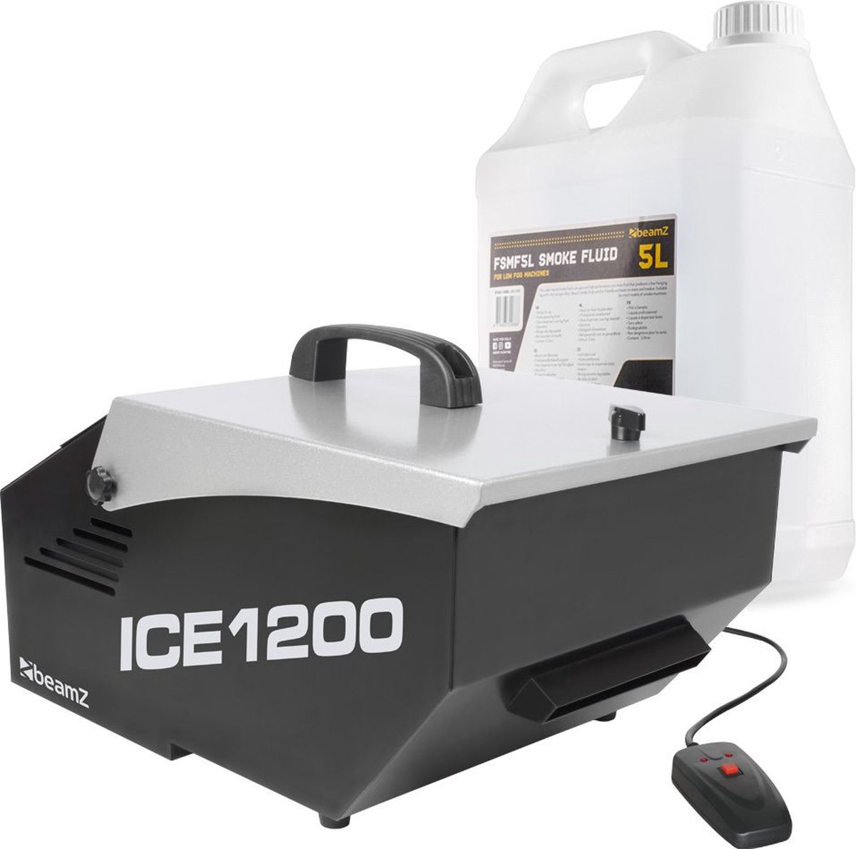   -   ICE1200 low fog machine 1200W + 5 liter rookvloeistof