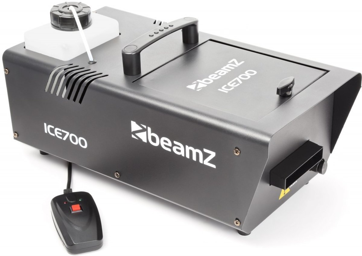 Rookmachine - BeamZ ICE700 - Rookmachine 700W voor laaghangende rook incl. afstandsbediening