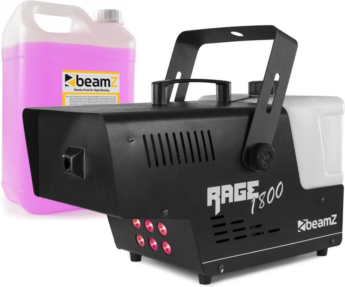   -   RAGE1800LED met draadloze bediening + 5L rookvloeistof