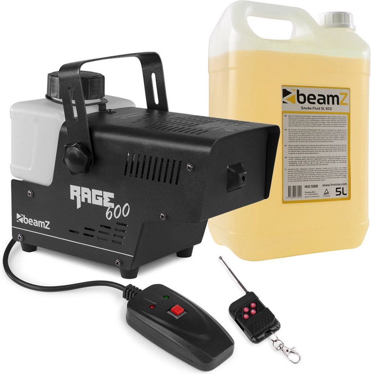   -   RAGE600 met draadloze bediening + 5L rookvloeistof