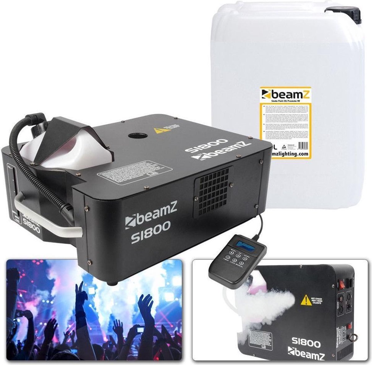   -   S1800 - horizontaal / verticaal - incl. 20L rookvloeistof