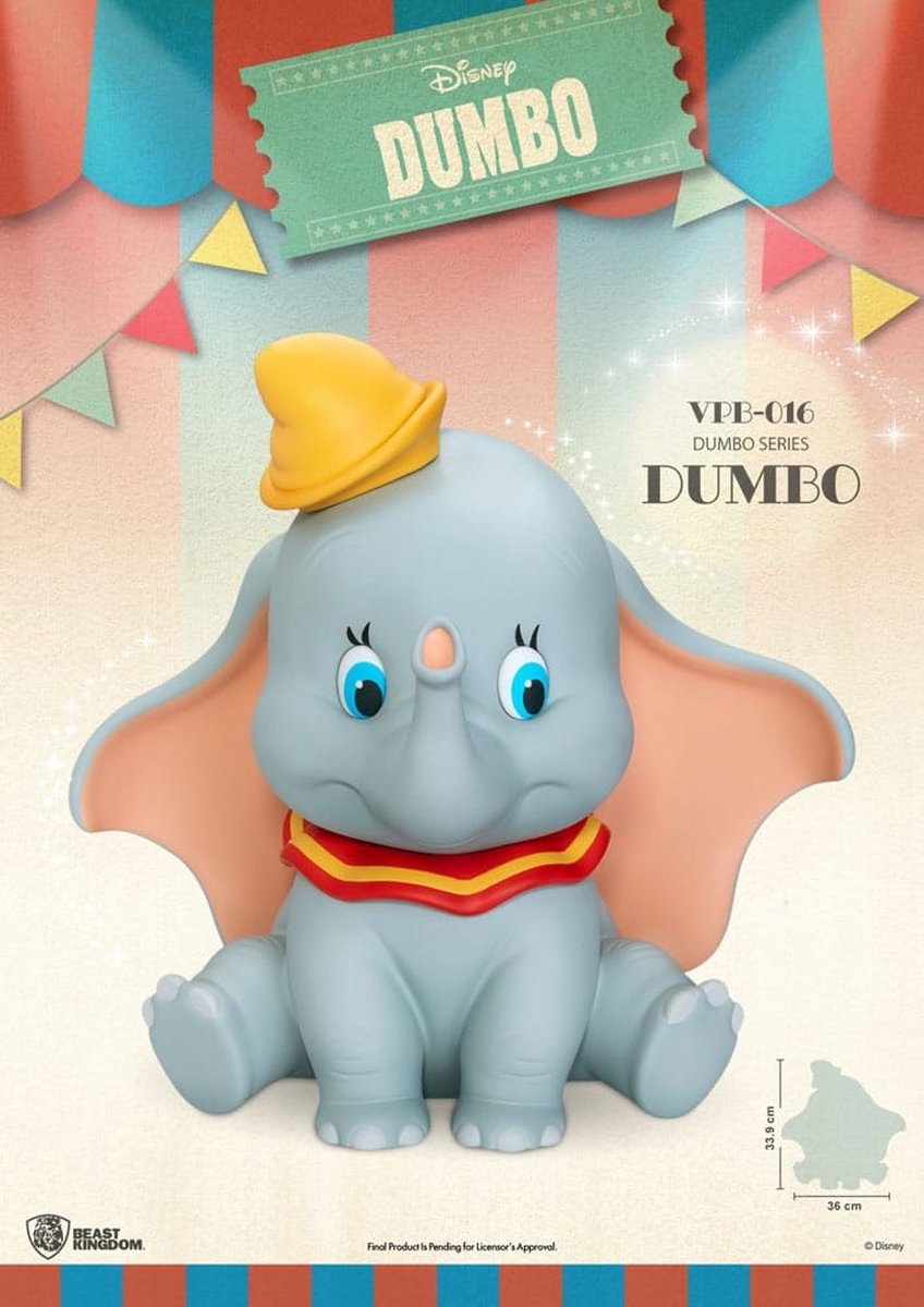 Beast Kingdom Toys Disney Funktional Figure Vinyl Bank Dumbo 34 cm Banks
