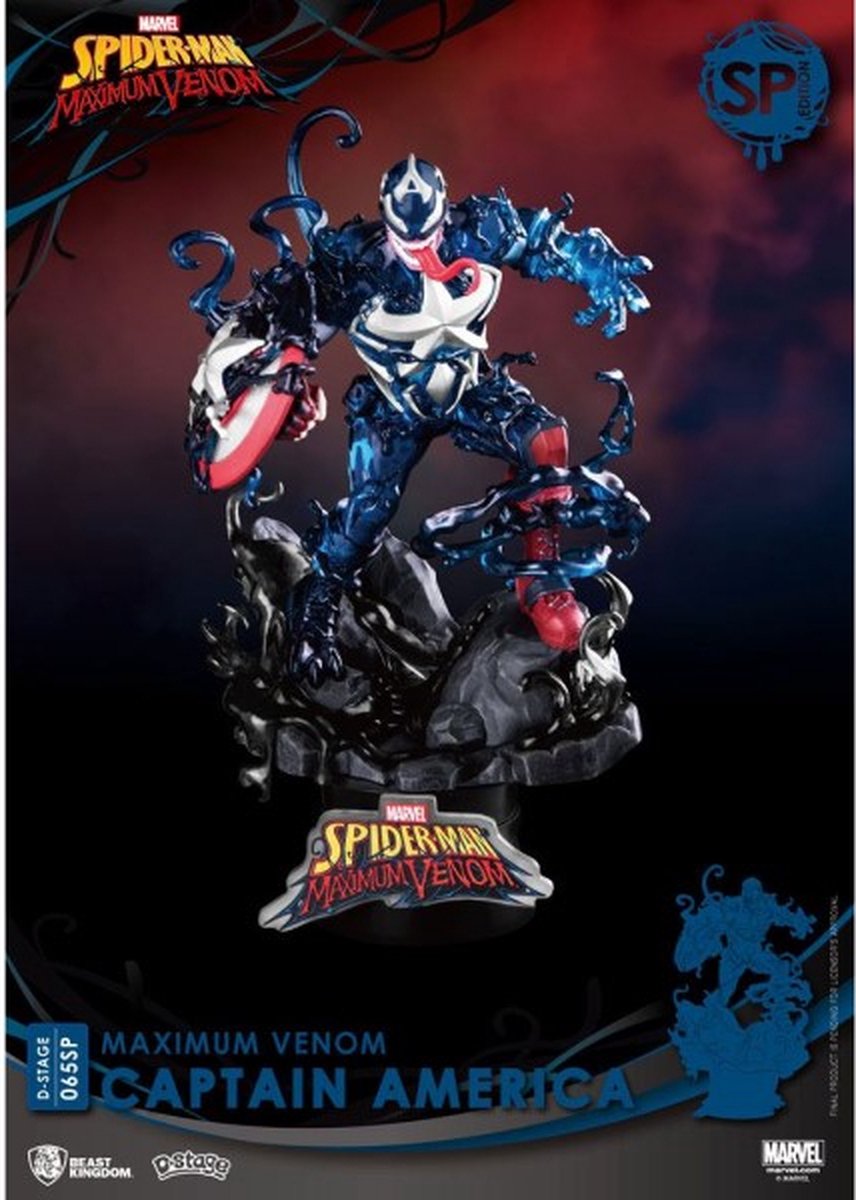 Marvel: Maximum Venom Captain America Special Edition PVC Diorama