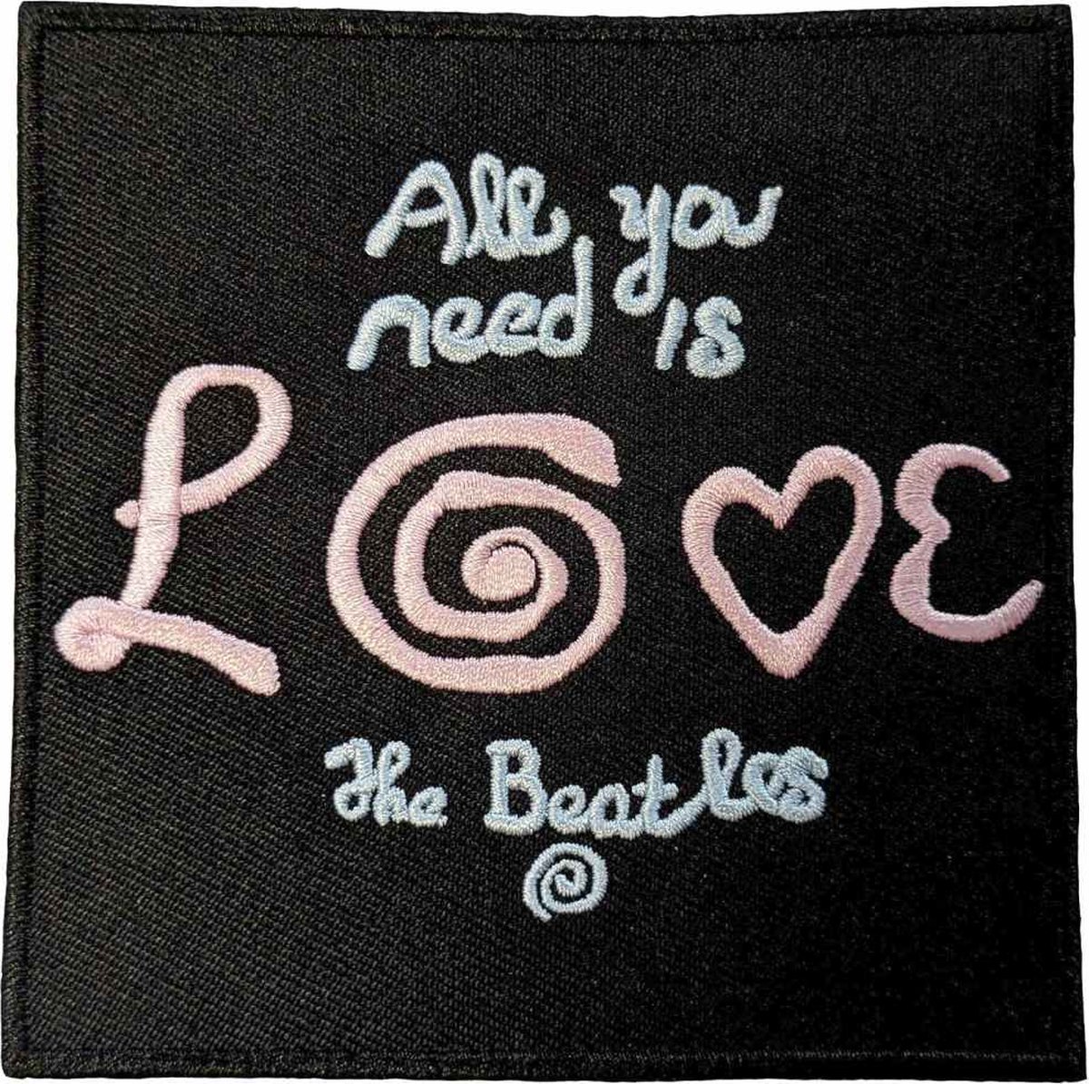 The Beatles - All You Need Is Love Patch - Zwart