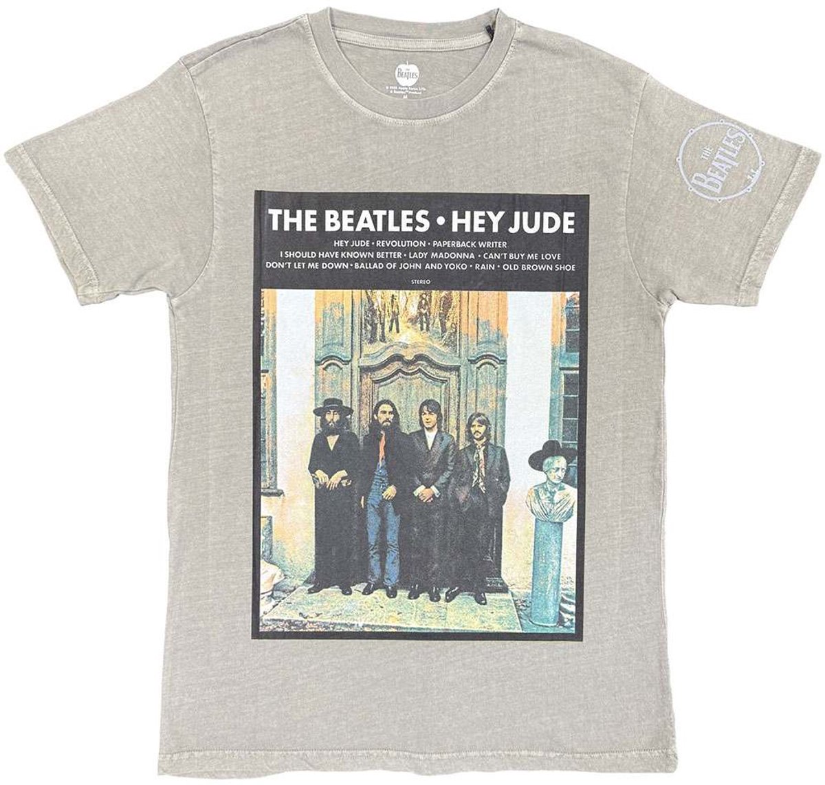 The Beatles - Doorway Heren Tshirt - XL - Grijs