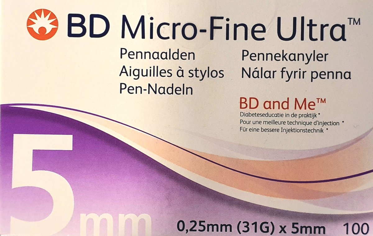 BD Micro-Fine Pennaald 31g 5mm 100 stuks