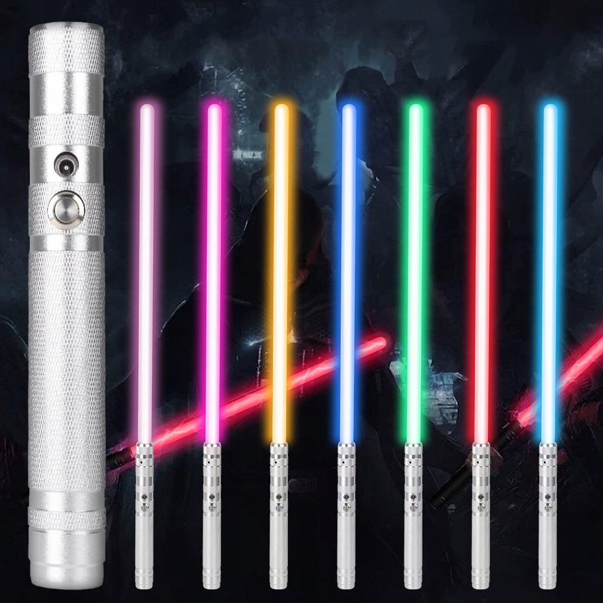Lightsaber - LED Zwaard - 14 Kleuren Verandering - Realistische Geluiden - Oplaadbaar via USB - Veilig voor Kinderen - Rolspel en Ouder-kind Interactie