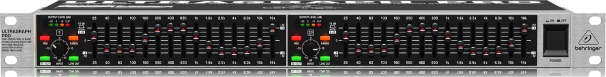 Behringer FBQ1502HD Ultragraph Pro 2 x 15 Band - Equalizer