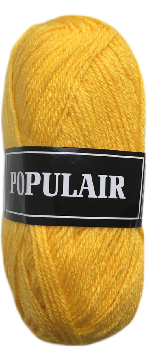 Populair, kanarie geel, 10 bollen