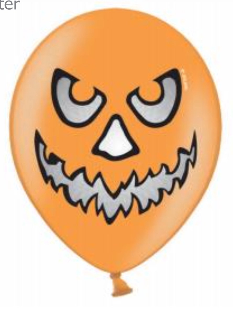 6  x 30cm :  BALLOONS  Pumpkin  Halloween