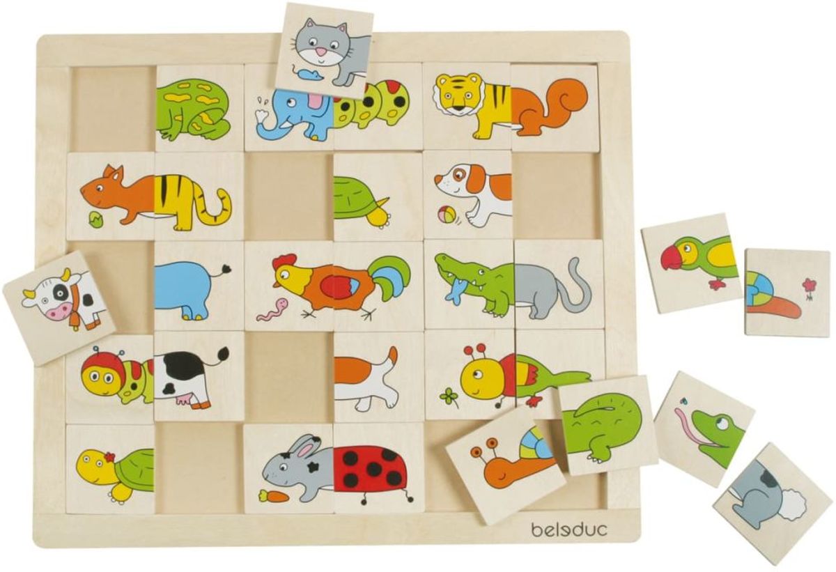 Beleduc Dierenpuzzel Match & Mix 11006
