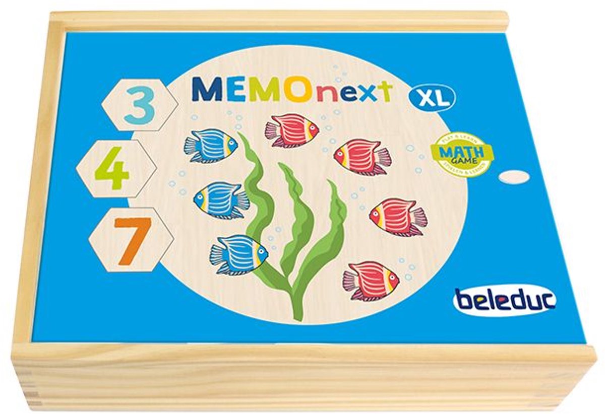 Beleduc houten memory bordspel XL educatief speelgoed.