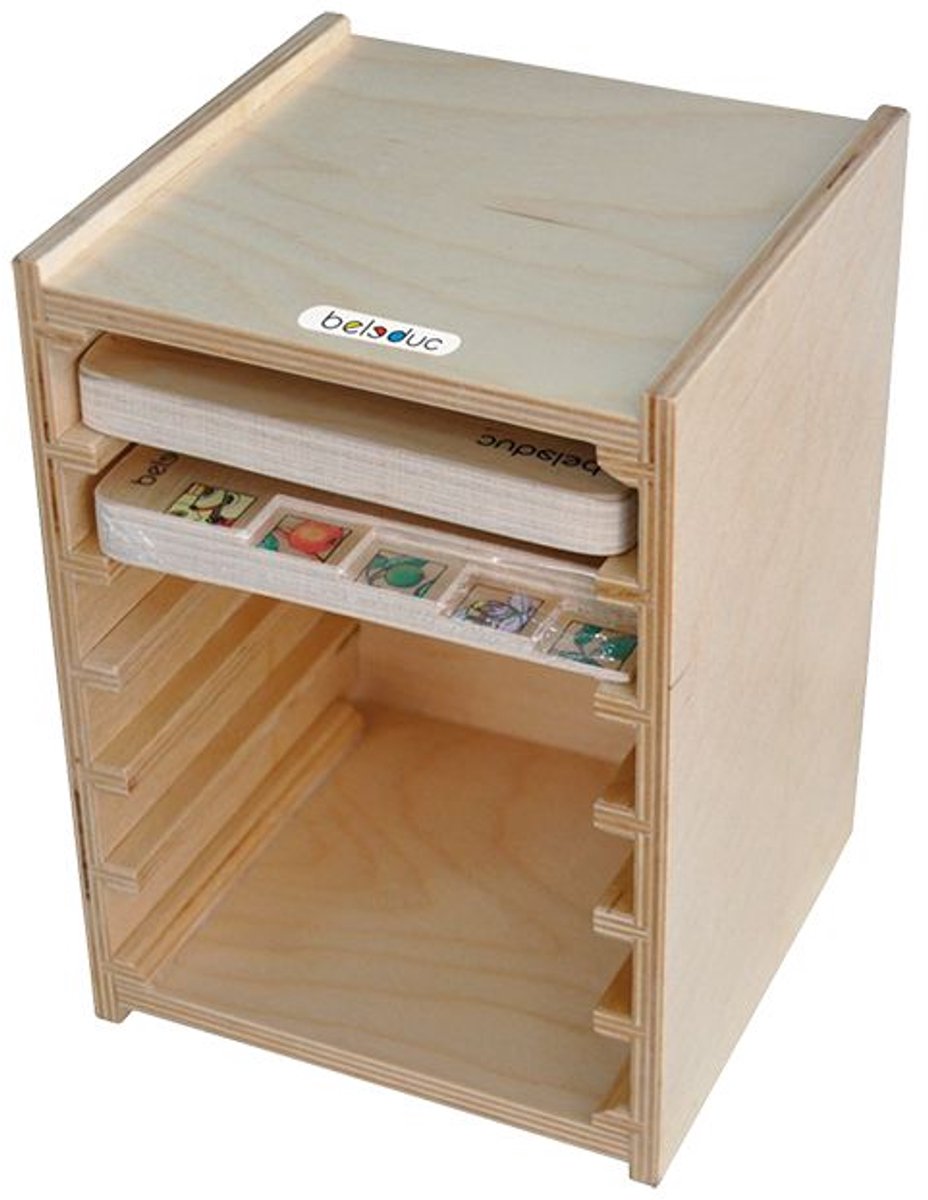 Beleduc puzzelrek karton multicolor educatief speelgoed.