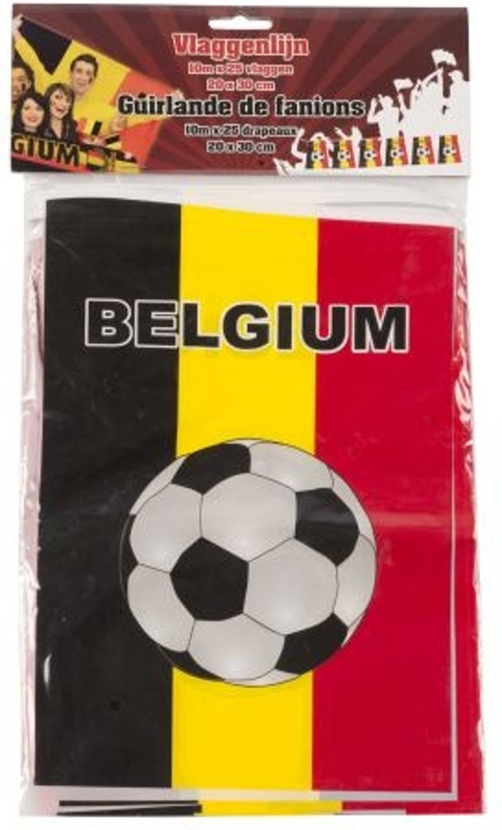 Vlaggenlijn BEL 10m 25pcs