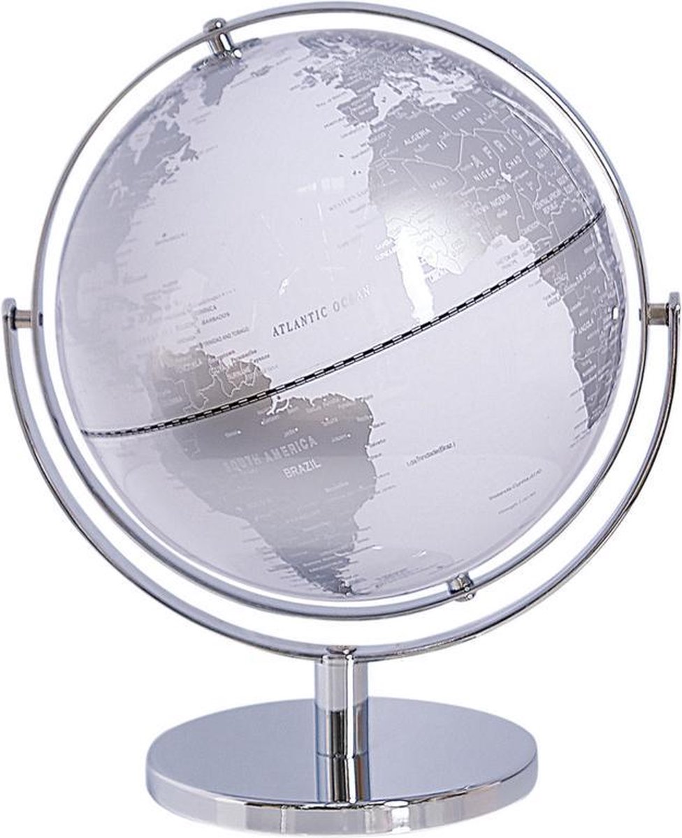 Beliani DRAKE - Globe - Zilver - Synthetisch materiaal