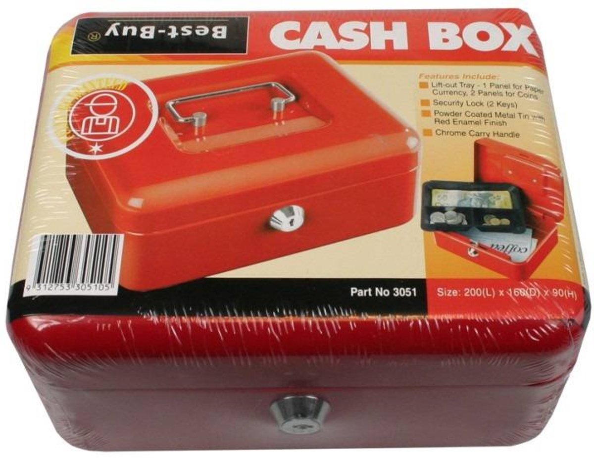 Geldkistje Metaal 200 X 160 X 90