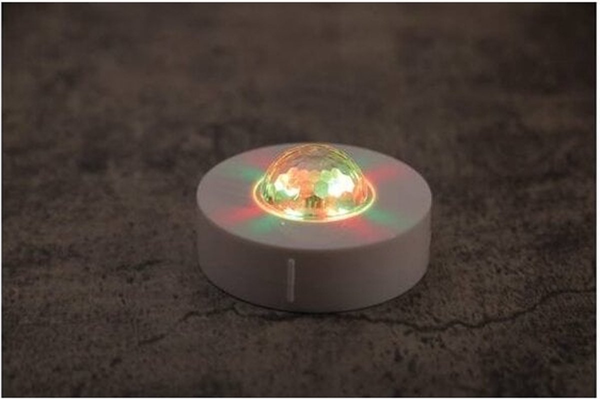   Disco party licht - LED - 3 delig - met afstandsbediening