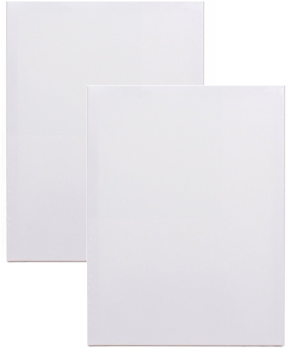 Benson Schildersdoek - 2x - 24 x 30 cm - blanco canvas - katoen - 280 grams