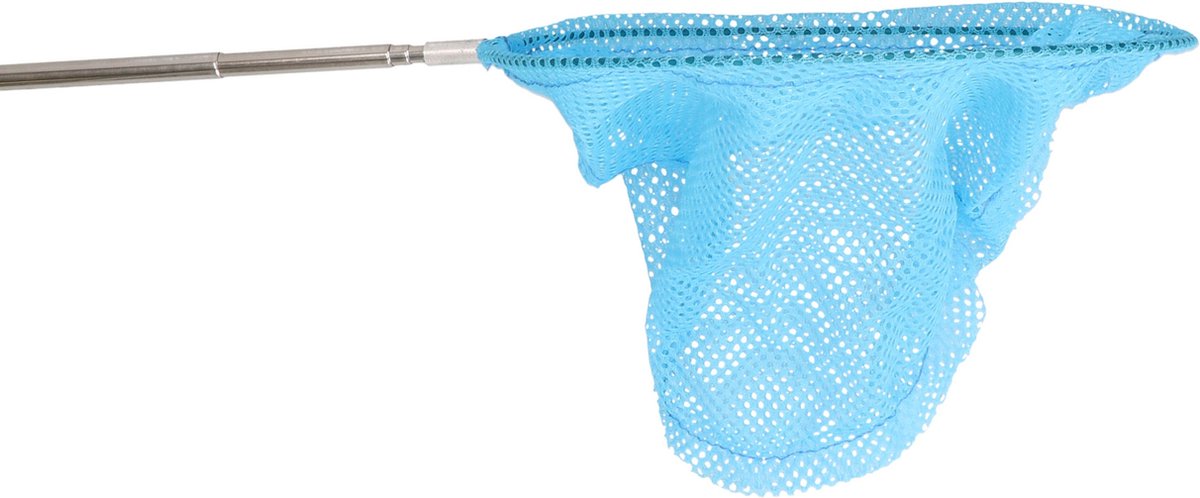   Telescopisch vlindernet/insectennet - blauw - metaal - 38 tot 86 cm
