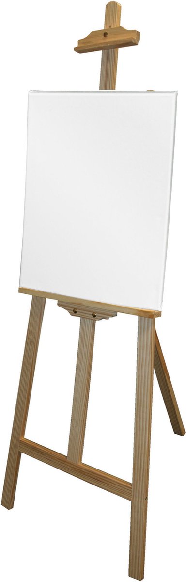Benson houten schildersezel 140 cm met canvas doek 30 x 42 cm