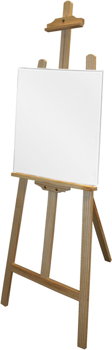 Benson houten schildersezel 140 cm met canvas doek 42 x 60 cm